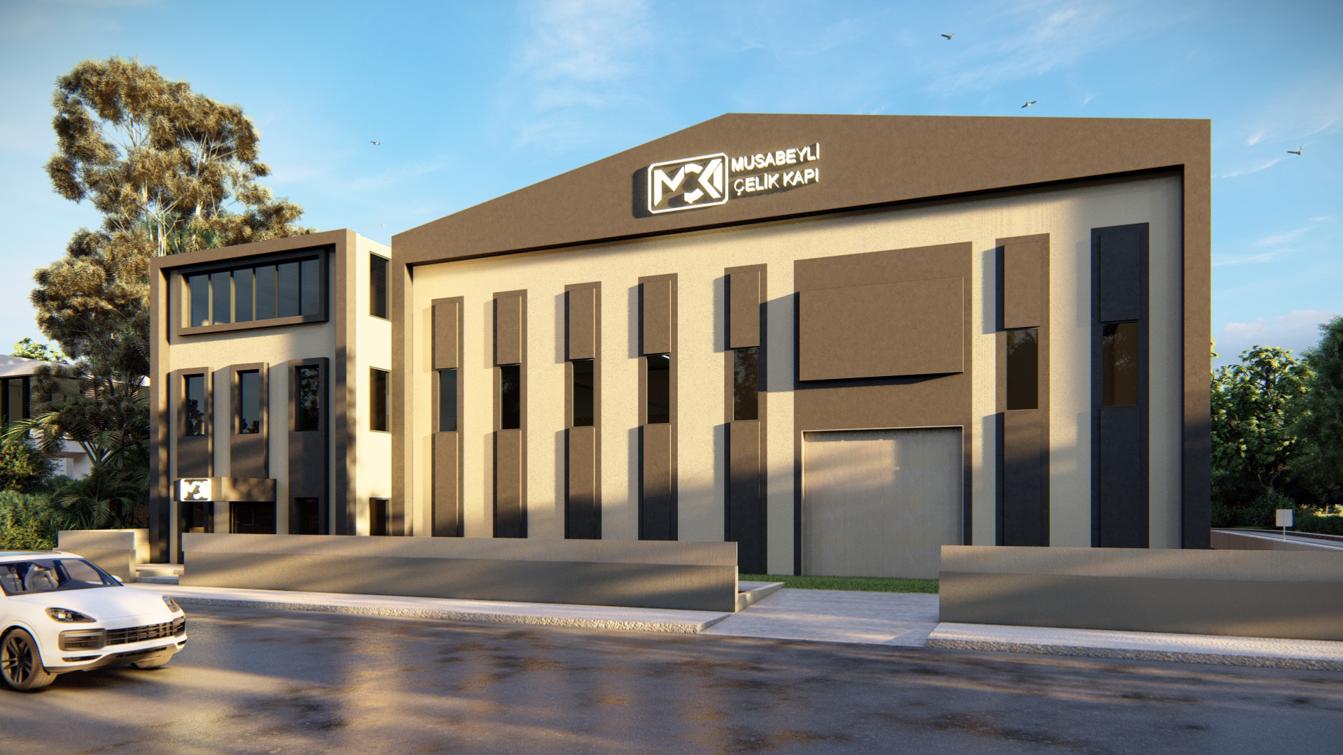 Musabeyli Çelik Kapı Fabrikası dış cephe